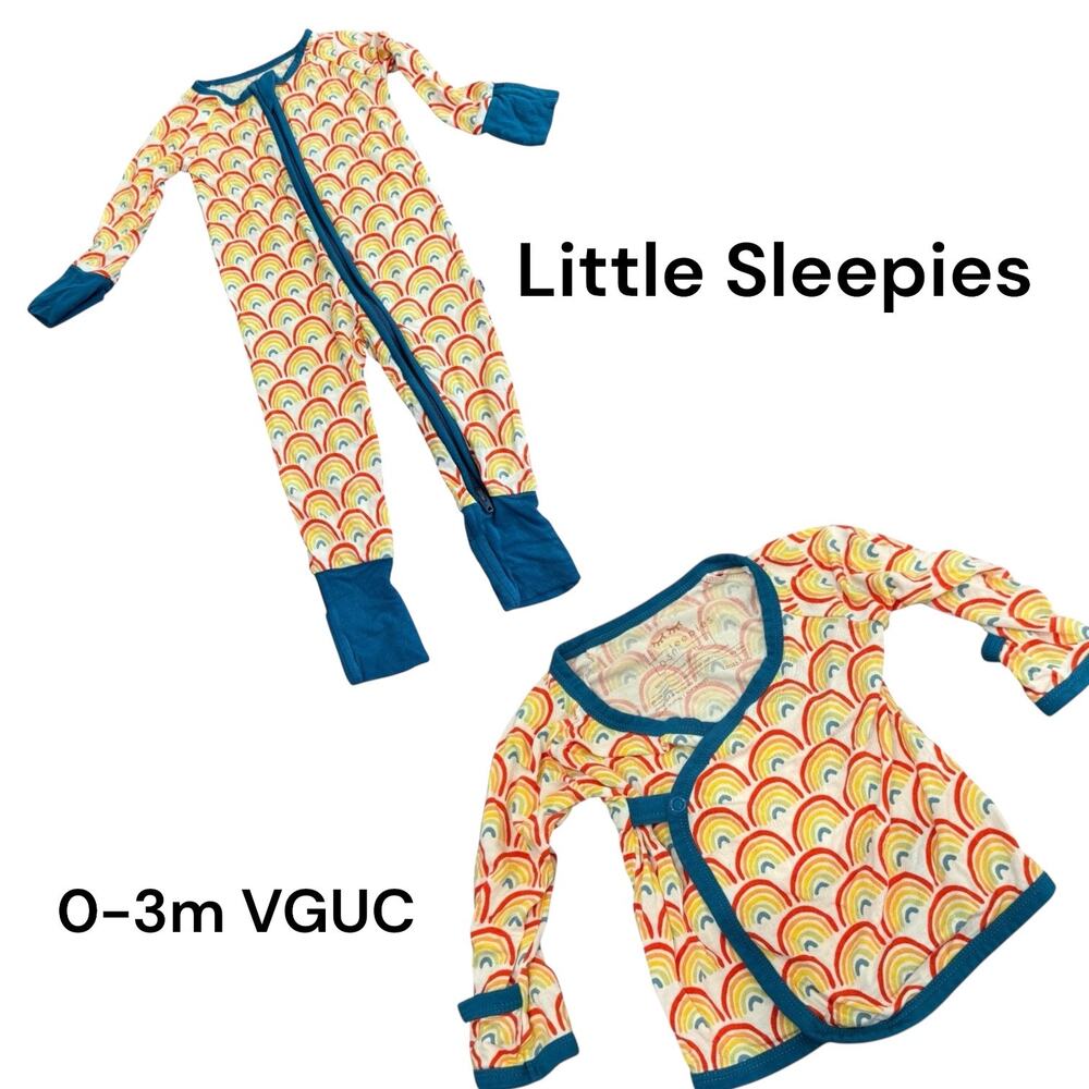 Little Sleepies Primary Rainbow 0-3m Bundle